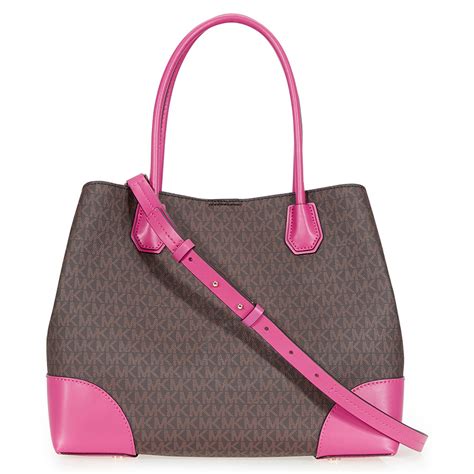 brown and pink michael kors purse|michael kors pink suitcase.